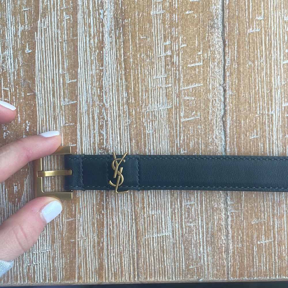 YSL Logo Belt